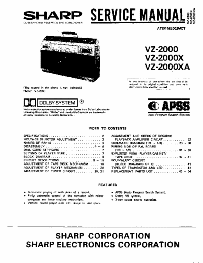 Sharp VZ-2000 Sharp VZ-2000 service manual